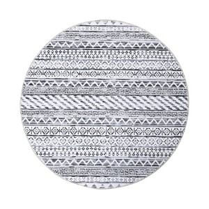 Washable Modern Geometric Printed Rug Non Slip Low Pile Rug Soft Throw Floor Cover Foldable Indoor Carpet for Living Room Bedroom Playroom - 1 of 4