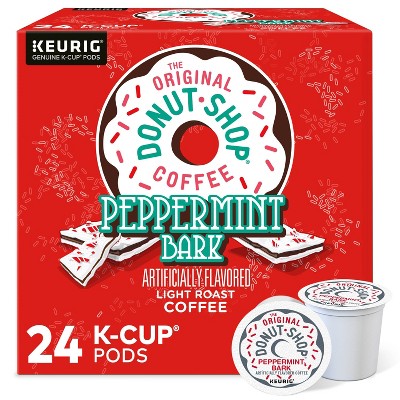 The Original Donut Shop Peppermint Bark Medium Roast Keurig K-Cup Coffee Pods Flavored Coffee  - 24ct