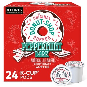The Original Donut Shop Peppermint Bark Medium Roast Keurig K-Cup Coffee Pods Flavored Coffee  - 24ct - 1 of 4