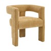 CAVINAS Modern Fabric Barrel Accent Chairs with Solid Wood Legs, Set of 2 Plush Chenille Upholstered Armchairs  for Living Room,Dining Room - 2 of 4