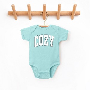 The Juniper Shop Cozy Worn Varsity Baby Bodysuit - 1 of 3