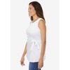 Woman Within Plus Size Sleeveless Side Tie Tank - 4 of 4