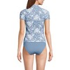 Lands' End Women's Short Sleeve Pique Johnny Collar UPF 50 Rash Guard - 2 of 3