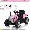 Kids Ride On Tractor, 12V Toddler Battery Powered Electric Vehicle with Slow Start 7LED Headlights USB Music Player 2+1 Gear Shift - 2 of 4