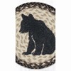Earth Rugs Bear Cub Silhouette Printed Round Jute Trivet 10"x10" Rustic Hot Pad - 3 of 3