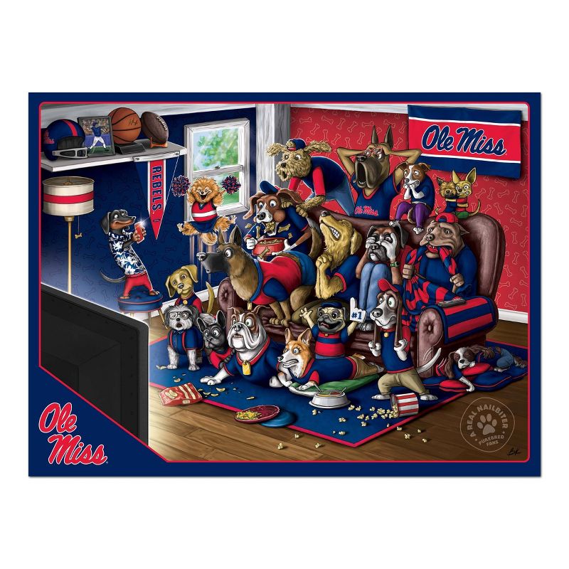 NCAA Ole Miss Rebels Purebred Fans &#39;A Real Nailbiter&#39; Puzzle - 500pc, 3 of 4