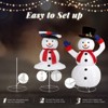 Karl Home 4ft Electric Snowman Outdoor Christmas Decorations with Motor & 120 LED Lights - 3 of 4