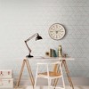 Balance White and Rose Gold Geometric Paste the Wall Wallpaper - 2 of 4