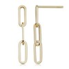 Pompeii3 14k Yellow Gold Clip Dangle Women's Earrings 3/4" Tall - 3 of 4