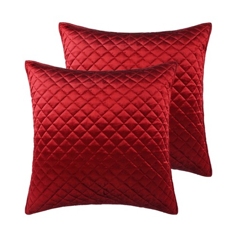 Red Velvet Euro Sham Set Of 2 : Target