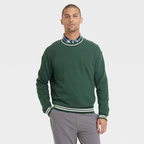 Green crew neck store sweater mens