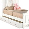 81" Full Bed Flora Bed White Finish - Acme Furniture: Cotton Upholstered, Underbed Storage, No Tools Assembly - 2 of 4