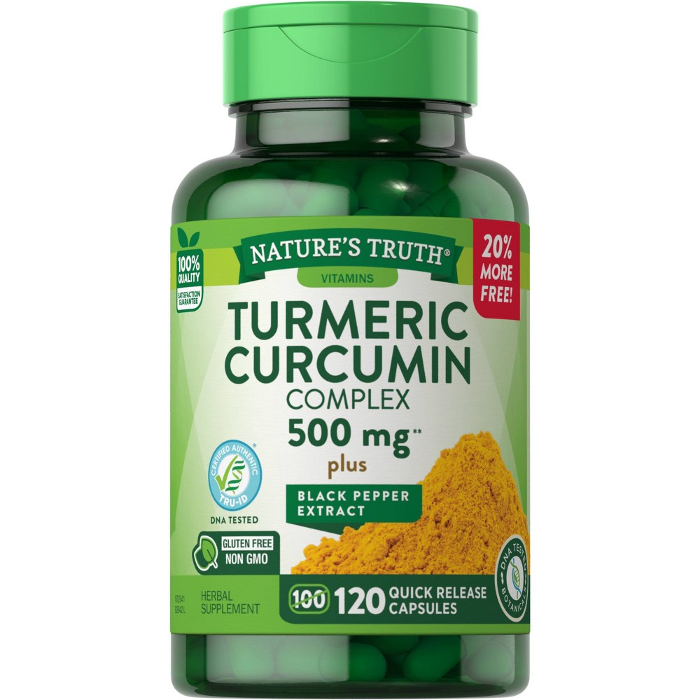 Photos - Vitamins & Minerals Nature's Truth Turmeric 500mg Capsules - 120ct