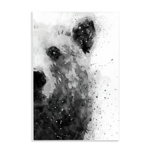 Stupell Industries Bear Portrait Paint Splatter Wall Plaque Art, 10" x 15" - 1 of 4