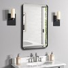 TopComfy Makeup Mirrors Deep Frame Rectangle Mirror Modern Dresser Mirror Wall Mounted Decor Decorative Wall Mirror for Bedroom, Black, 36"*24"*1.2" - 2 of 4