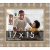 PosterPalooza | 17x15 Wide Bamboo Picture Frame, UV Acrylic, 4 Finishes - Brown, Black, Silver, and Natural - 2 of 4