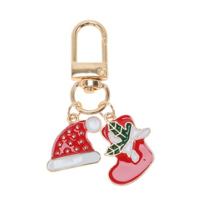 Unique Bargains Christmas Keychain Lobster Clasp Zinc Alloy 2.2" 1 Pc