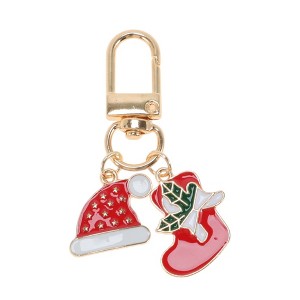 Unique Bargains Christmas Keychain Lobster Clasp Zinc Alloy 2.2" 1 Pc - 1 of 3