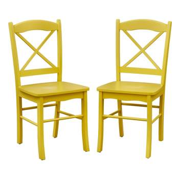 Set of 2 Tiffany Cross Back Chairs - Buylateral
