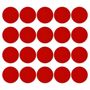 Unique Bargains Self-Adhesive Waterproof PVC Classroom Round Floor Sticker 20 Pcs - 1 of 4