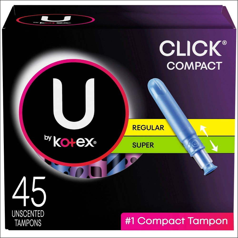 UPC 036000448276 product image for U by Kotex Click Compact Unscented Tampons - 45ct | upcitemdb.com