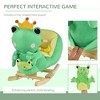 Whisen Kids’ Plush Frog Rocking Chair with Lullaby, Seat Belt, Grip Handles, Riding Rocker Chair Toy for Toddlers - Green - 4 of 4