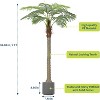 2 Pack Artificial Palm Trees, Realistic Fake Tropical Plants for Indoor & Outdoor, UV Resistant, Easy Assembly with Weighted Base - 2 of 4