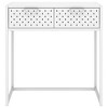 vidaXL Console Table Entryway Table Hall Narrow Side Table with Drawer Steel - 3 of 4