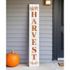 HomeRoots 72" White Solid Wood Rustic Happy Harvest Porch Sign - 2 of 4
