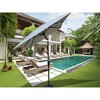 TiramisuBest 6x9ft Outdoor Patio Waterproof Umbrella with Crank & Push Button Tilt (without Flap) for Garden, Backyard, Pool, Market - Navy Blue - 2 of 4