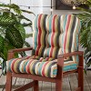 Kensington Garden 21"x21" Outdoor Seat and Back Chair Cushion - 2 of 4