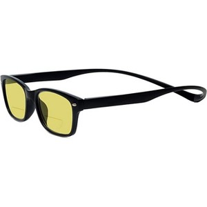 Magz Greenwich Magnetic Front Connecting Polarized Sun OR Bi-Focal Sunglasses in Rainbow Stripe Multi-Color Black - 1 of 4