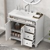 Kumasinova 36" Bathroom Vanity with Sink,Freestanding Bathroom Sink Cabinet with Flip Drawer,3 Drawers & 2 Doors,MDF Vanity for Bathroom Storage - 2 of 4
