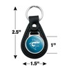 Hawaii Pacific University Primary Logo Black Leather Keychain - 2 of 4