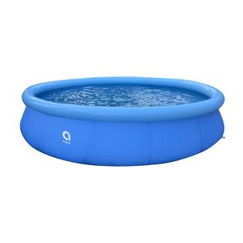 JLeisure Avenli 17808 2 to 3 Person Capacity Prompt Set Above Ground Kids Inflatable Outdoor Backyard Kiddie Swimming Pool, Blue