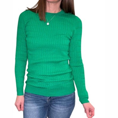 Women's Cable Knitted Sweater - Vine & Love
