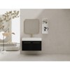 ChicFurnit Bathroom Storage Cabinets Floating Vanity With Thick Edge Resin Sink And Storage Rack For Modern Homes, Black, 35.4"*18.1"*22.4" - 2 of 4