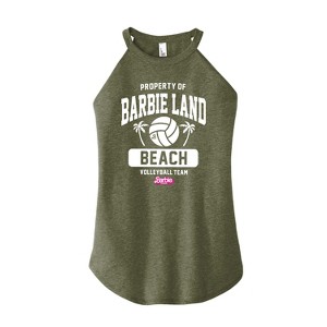 Women's - Barbie - Property of Barbie Land Beach Volleyball Graphic High Neck Tank - 1 of 2