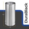 DuraVent DuraBlack 6DBK-12SS 12 x 6 Inch Stainless Steel Single Wall Stove Pipe - 3 of 4