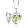 Ross-Simons Child's Diamond Accent Heart Locket Necklace in Sterling Silver Size 15 - 2 of 4