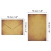 Unique Bargains Vintage Texture Paper DIY Design Wedding Card Envelopes 10 Set - 2 of 4