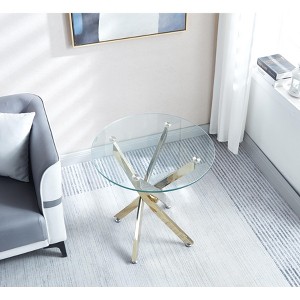 Modern Coffee Table, Glass Tea Table Center End Table for Living Room and Office - 1 of 4