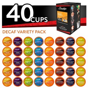 Brooklyn Bean Roastery, Various Roasts DECAF Pods,2.0 Keurig,Variety Pack, 40 Ct - 1 of 4