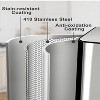 GustoWave  60L/16 Gal Stainless Steel Double Trash Can with Removable Plastic Inner Buckets - 3 of 4