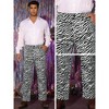 INSPIRE CHIC Men's Party Animal Printed Regular Fit Dress Pants - 4 of 4