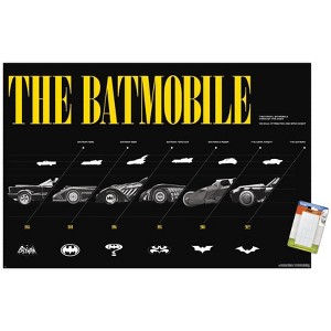 Trends International DC Comics Batman: 85th Anniversary - The Batmobiles Horizontal Unframed Wall Poster Prints - 1 of 4