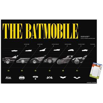 Trends International DC Comics Batman: 85th Anniversary - The Batmobiles Horizontal Unframed Wall Poster Prints
