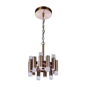 Craftmade Lighting Simple Lux 12 - Light Semi-Flush Mount in  Satin Brass - 1 of 1