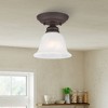 Livex Lighting Essex 1 - Light Flush Mount in  Bronze - 3 of 4