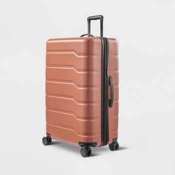 Hardside Large Checked Spinner Suitcase - Open Story™